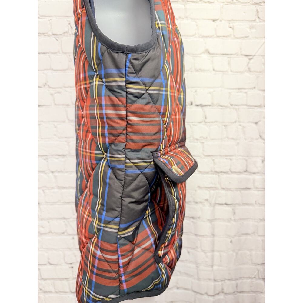 J. Crew Zip Up Stewart Plaid Excursion Puffer Vest - Picture 3 of 11